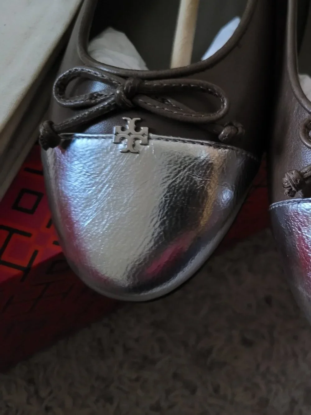 NIB Tory Burch Cap Toe Ballet Shoe -8.5